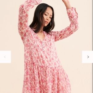 Free People See It Through Floral Dress Like New